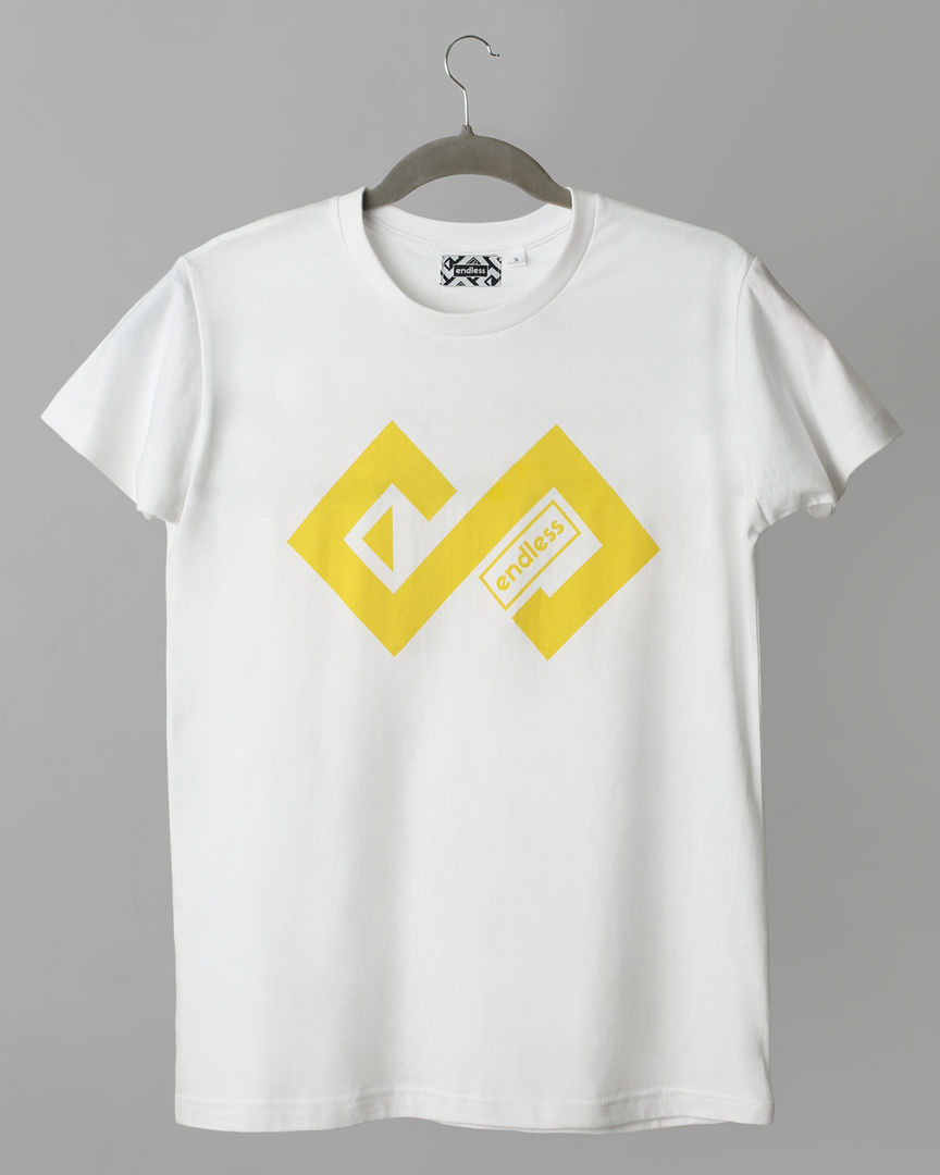 Yellow on White T-shirt - Essentials - Front
